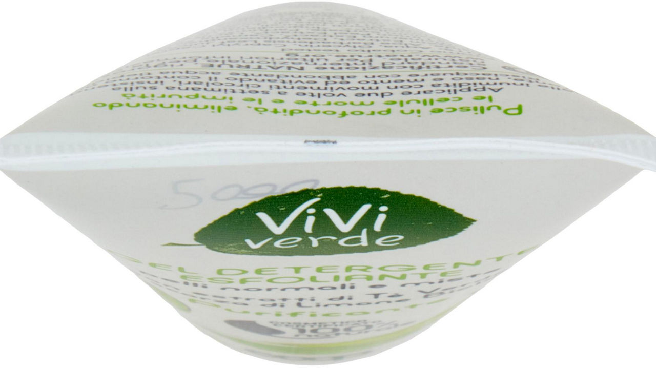 Gel Detergente Esfoliante pelli normali e miste Vivi Verde 100 ml - 4