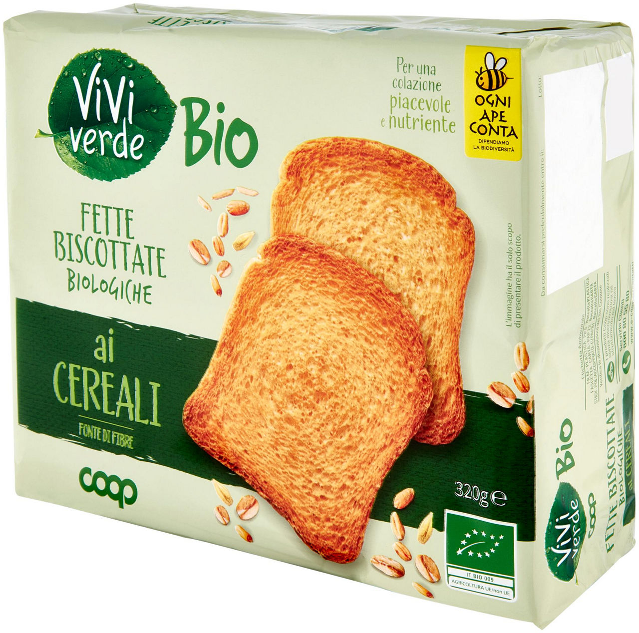 fette biscottate ai Cereali Biologiche Vivi Verde 320 g - 6