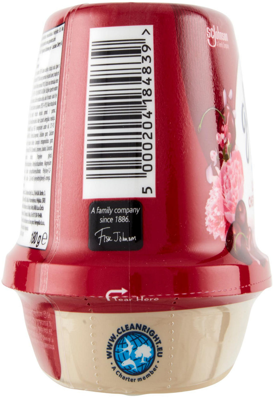 DEODORANTE AMBIENTE BAGNO GLADE FRAGRANCED GEL PEONY & CHERRY GR 180 PZ.1 - Immagine 11