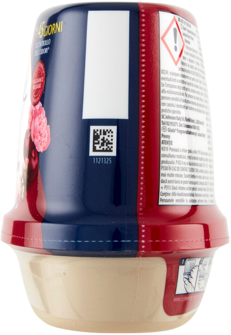 DEODORANTE AMBIENTE BAGNO GLADE FRAGRANCED GEL PEONY & CHERRY GR 180 PZ.1 - Immagine 31