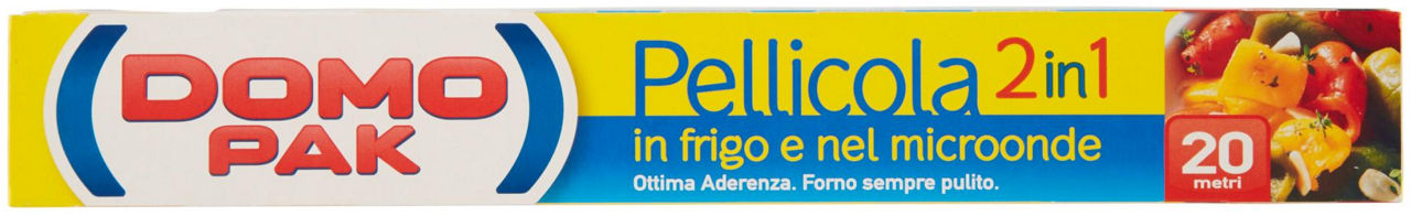 ROTOLO PELLICOLA 2IN1 DOMOPAK FRIGO+MICROON. MT.20 PZ.1 - 4