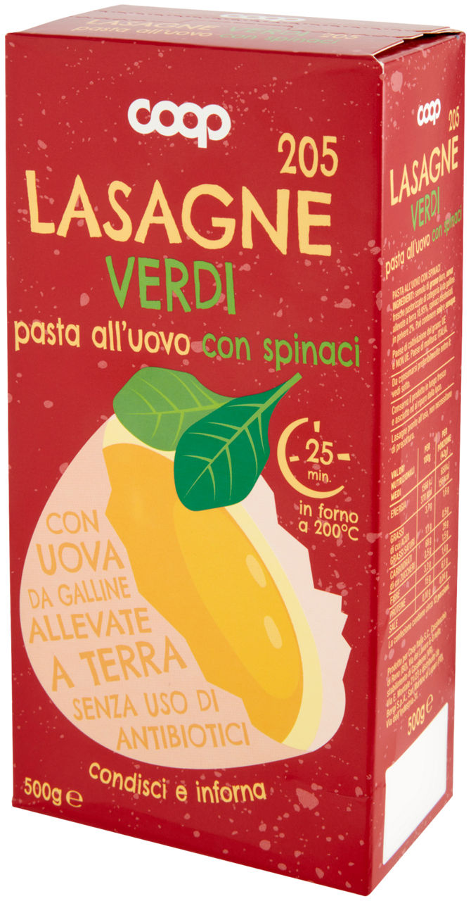 Lasagne verdi 205 pasta all'uovo con spinaci 500 g - Immagine 61