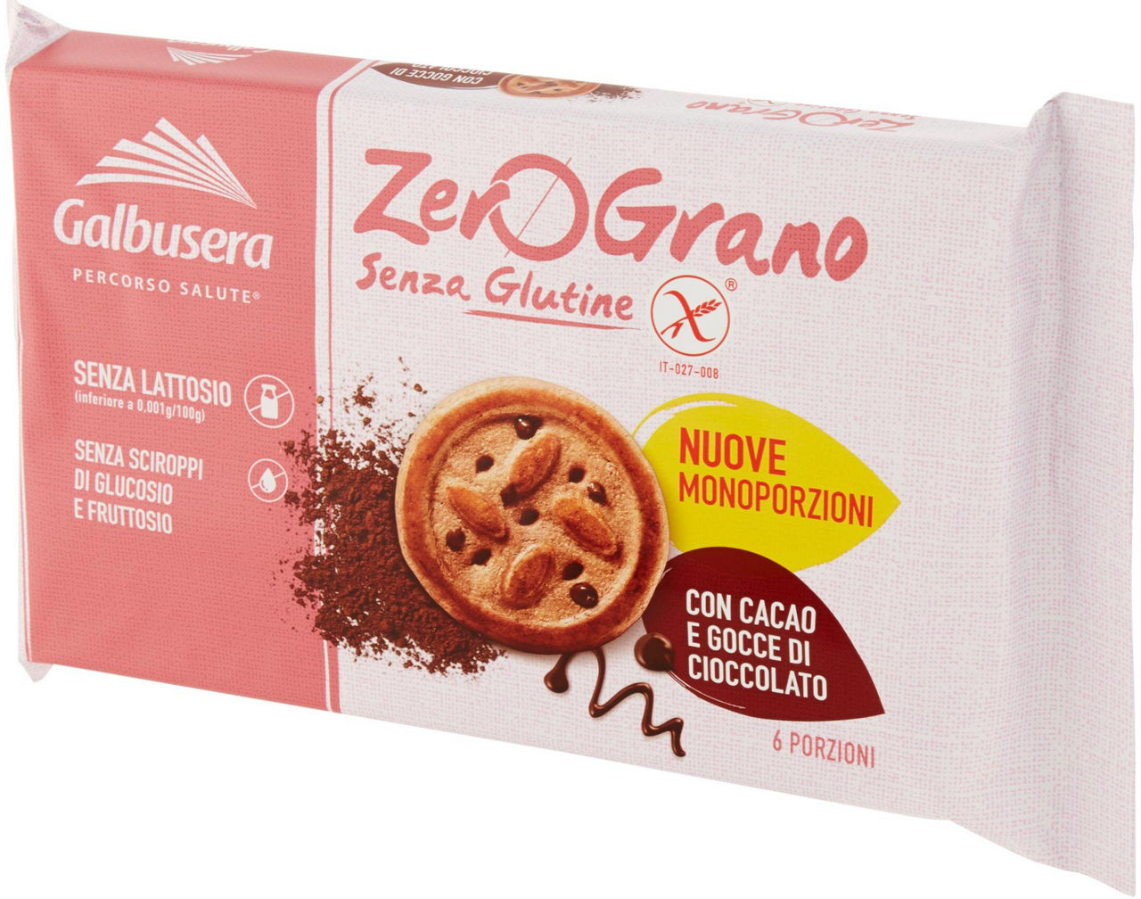 BISCOTTI GOCCE CIOCCOLATO SENZA GLUTINE ZERO GRANO 220 g - Immagine 61