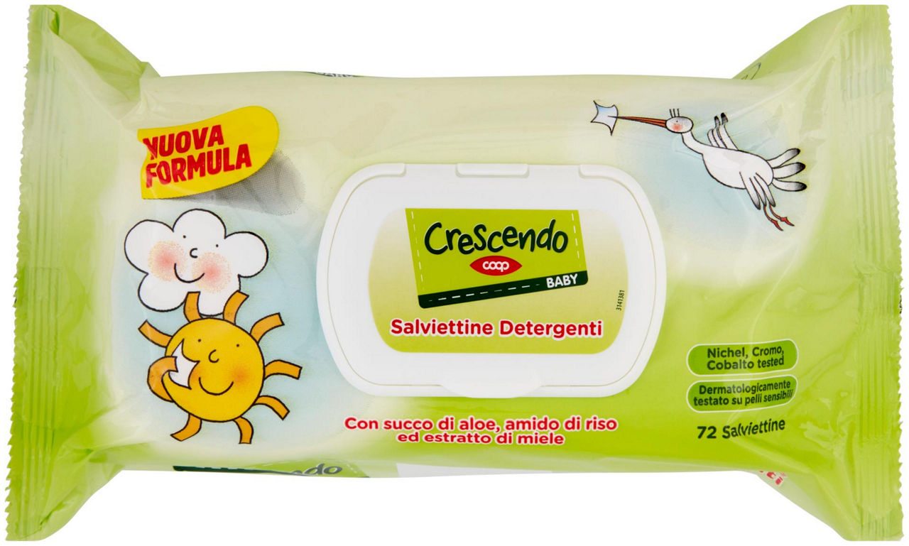 Salviette detergenti coop crescendo bimbo pz.72