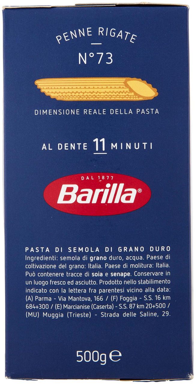 Penne rigate n°73 500g - Immagine 11