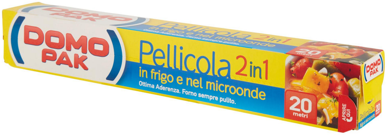 ROTOLO PELLICOLA 2IN1 DOMOPAK FRIGO+MICROON. MT.20 PZ.1 - 6
