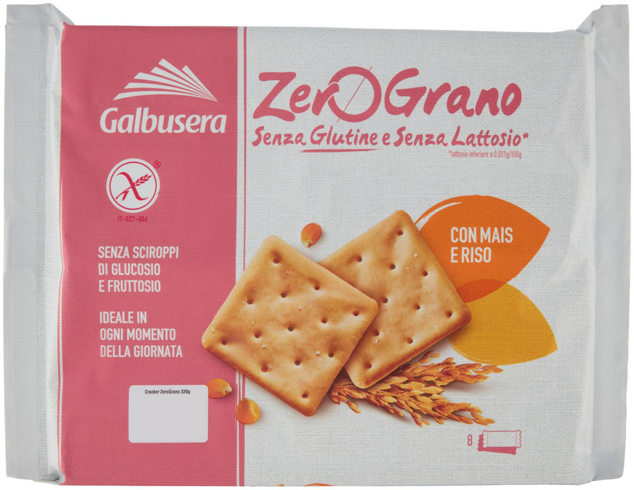 Cracker zerograno senza glutine 320 g