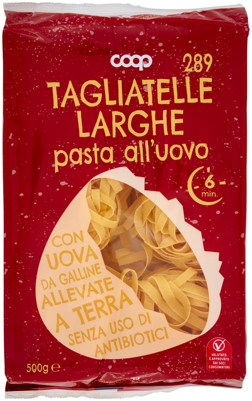 Tagliatelle larghe 289 pasta all'uovo 500 g