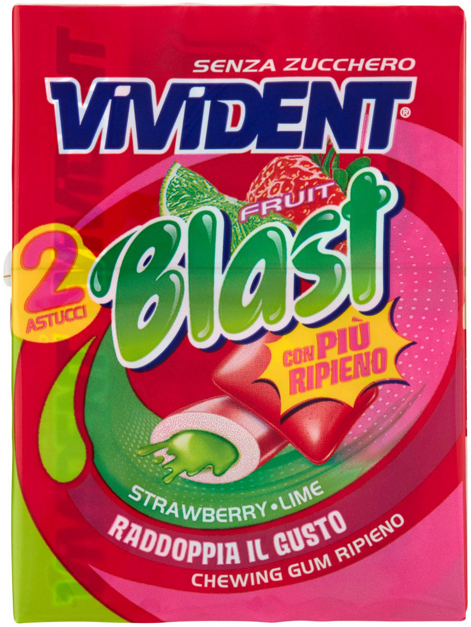 Chewing gum vivident blast frutti astuccio pz. 2 g. 60