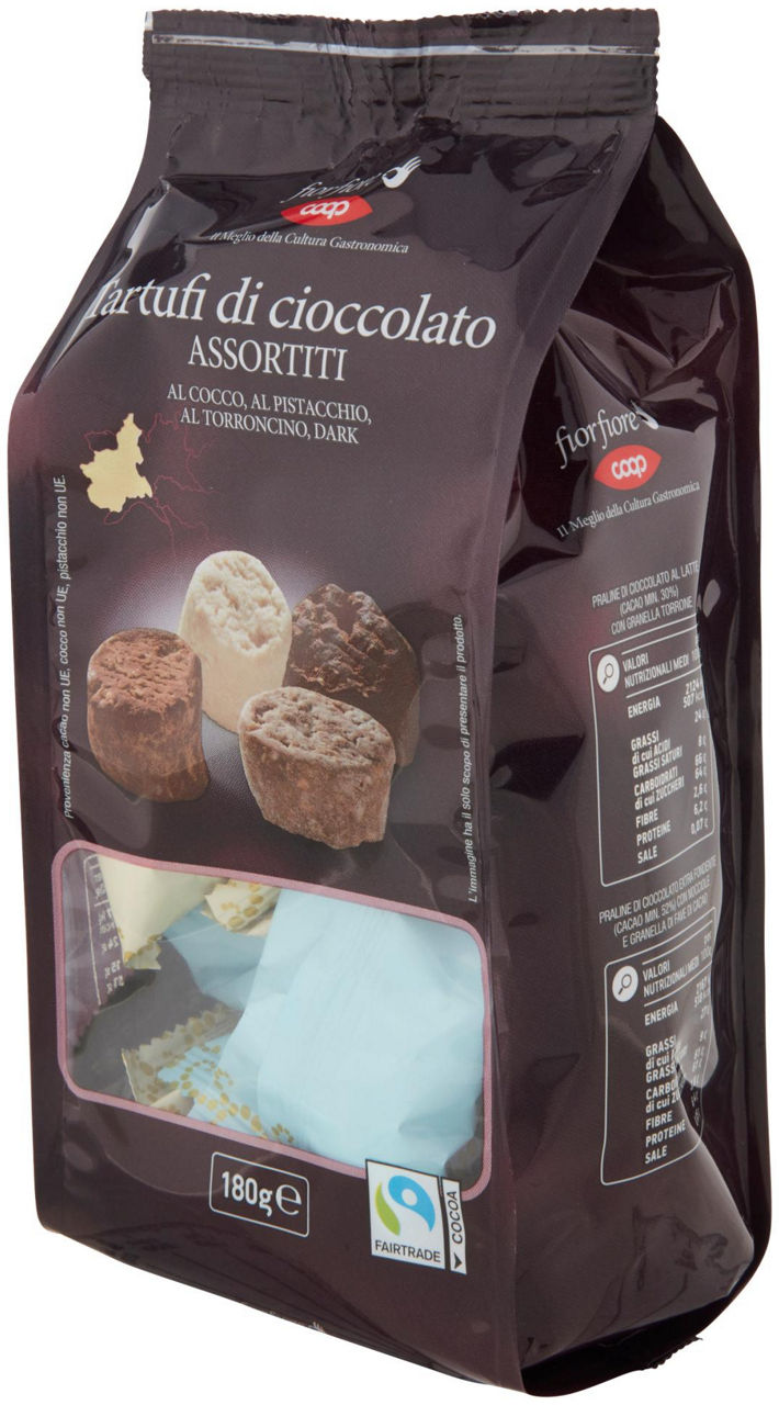 TARTUFI DI CIOCCOLATO ASSORTITI COOP FIOR FIORE G 180 - Immagine 61