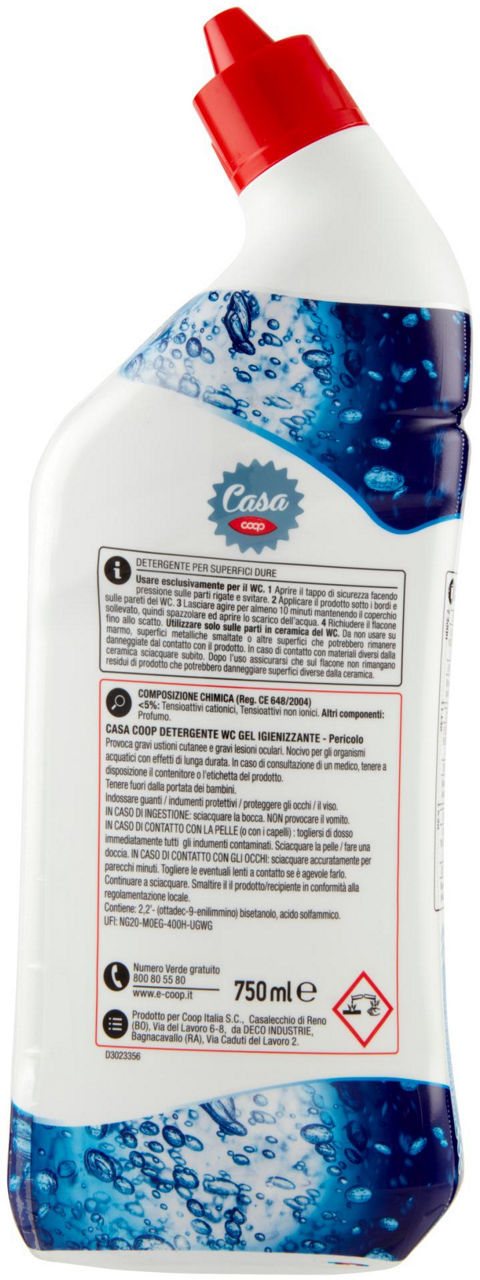 DETERGENTE WC GEL IGIENIZZANTE OCEANO COOP CASA ML 750 - Immagine 21