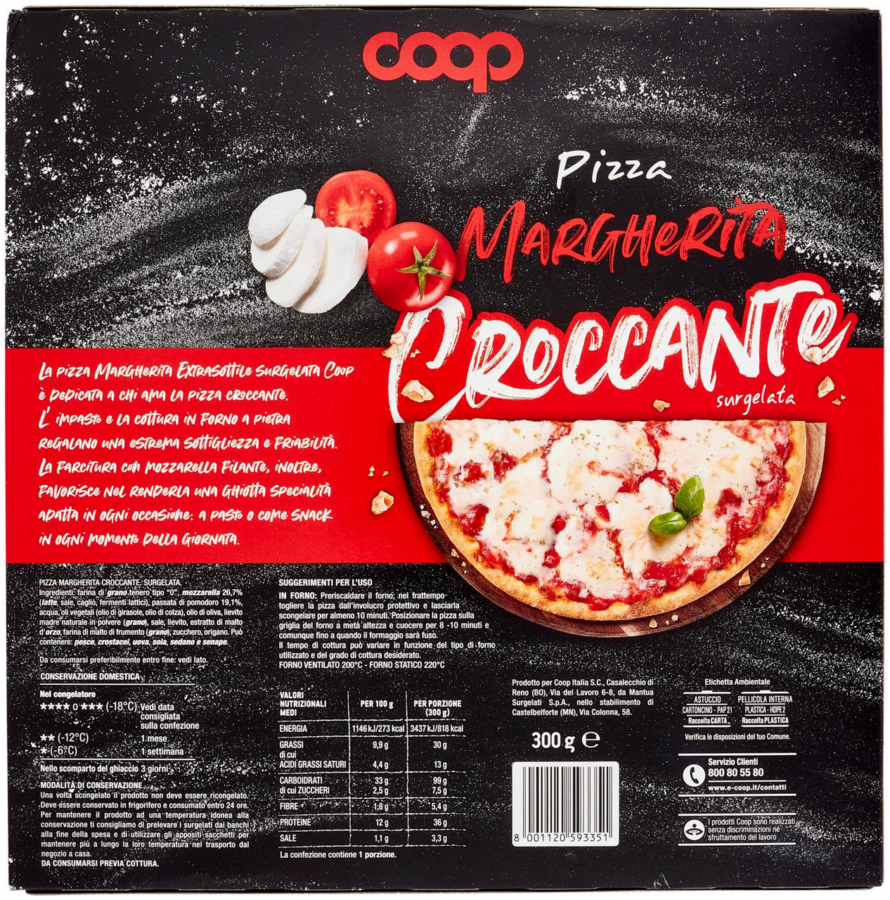 PIZZA MARGHERITA CROCCANTE COOP SURG. G 300 - 2