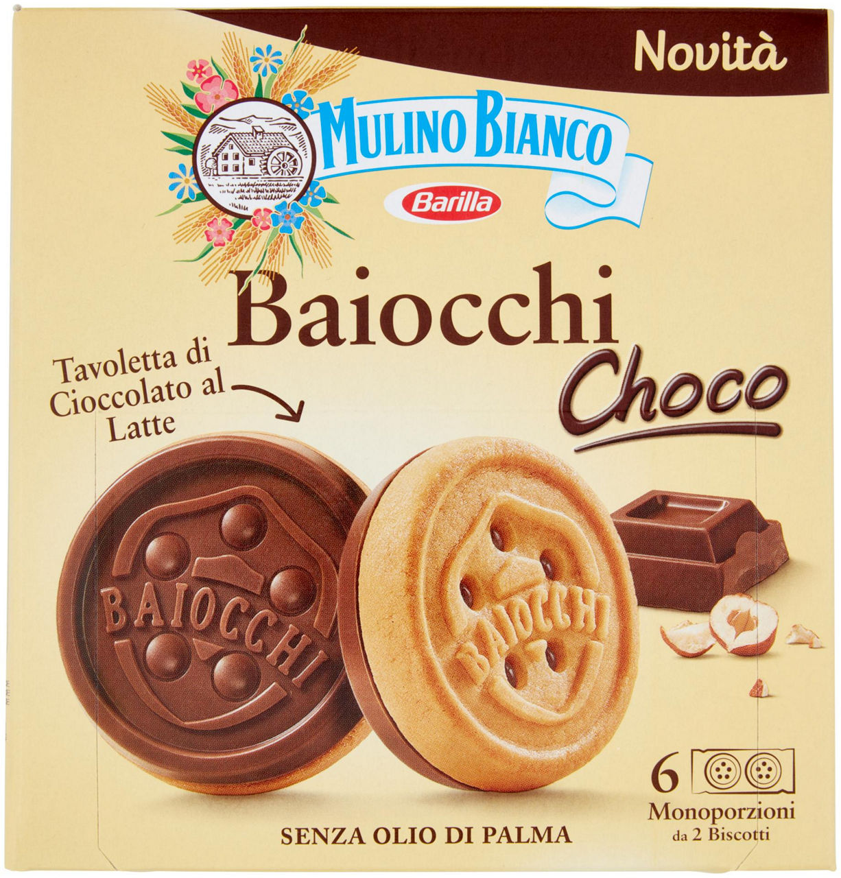 Biscotti baiocchi choco 144 gr