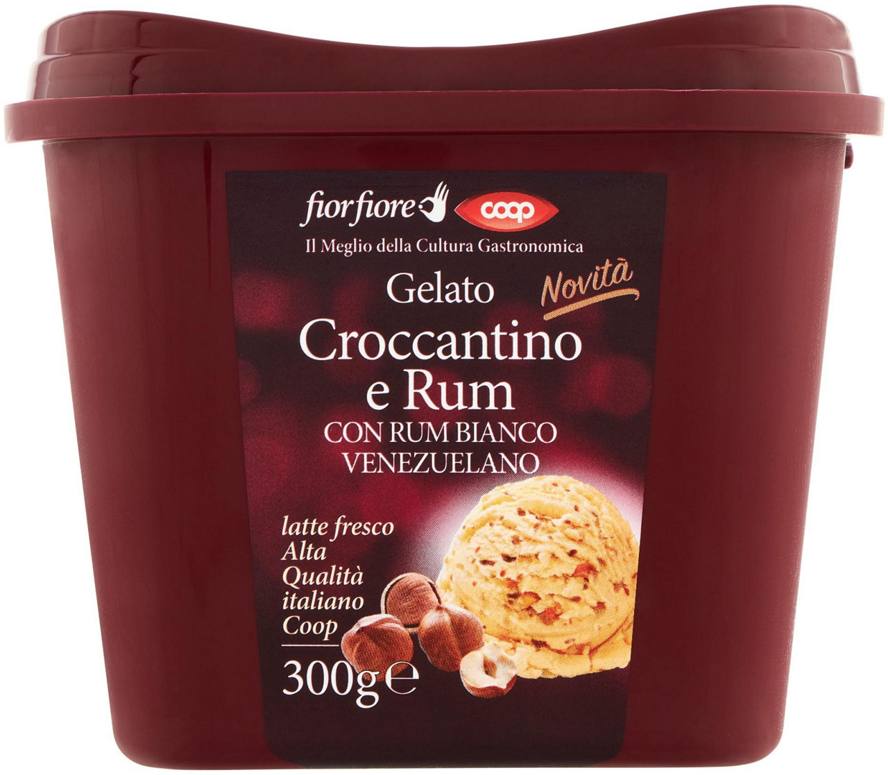 Gelato al croccantino e rum 300 gr