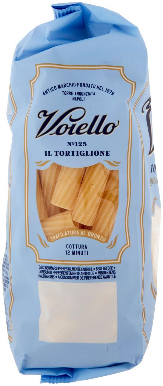 PASTA DI SEMOLA TORTIGLIONI N.125 VOIELLO SACCHETTO GR.500 - Immagine 11