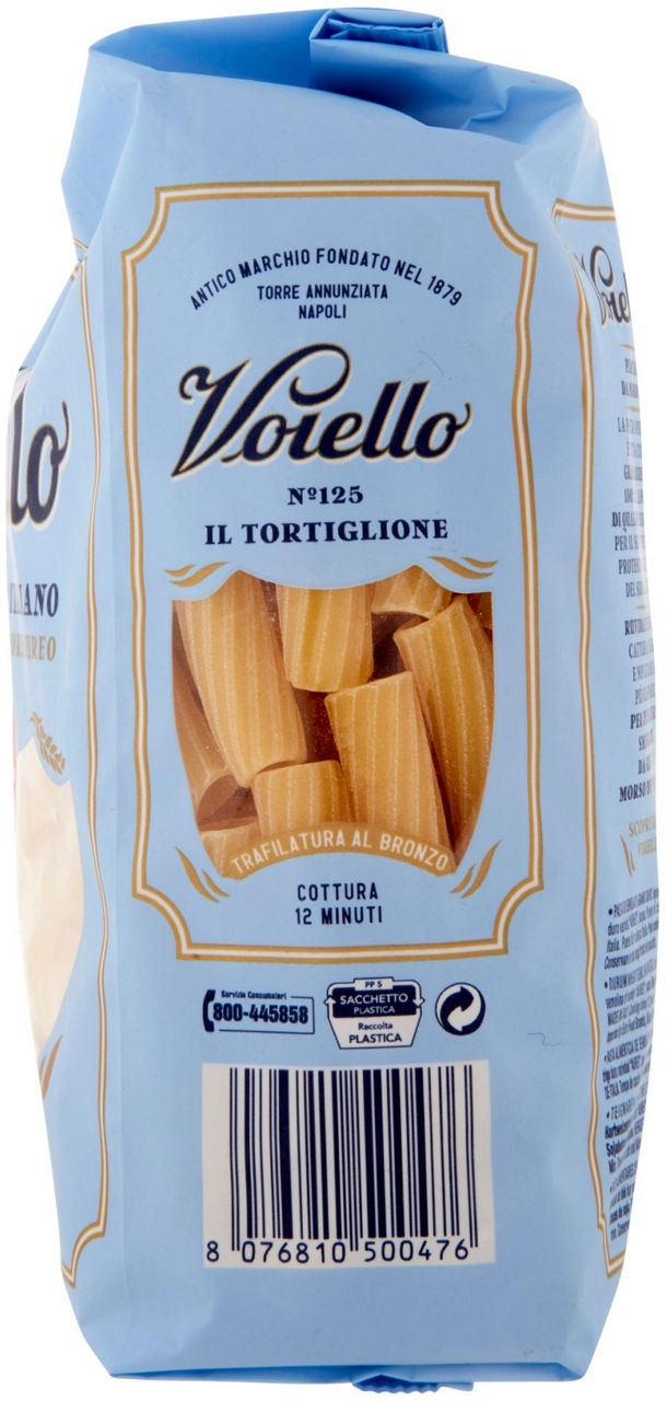 PASTA DI SEMOLA TORTIGLIONI N.125 VOIELLO SACCHETTO GR.500 - Immagine 31