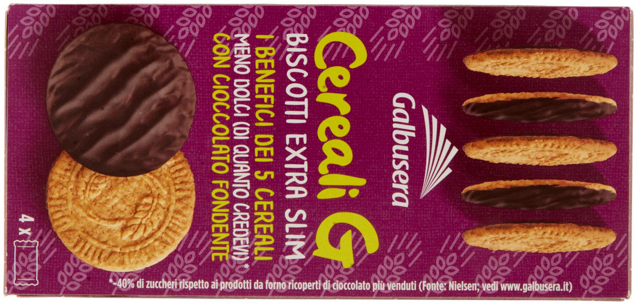 Biscotti extra slim con cioccolato fondente 120 gr - Immagine 21