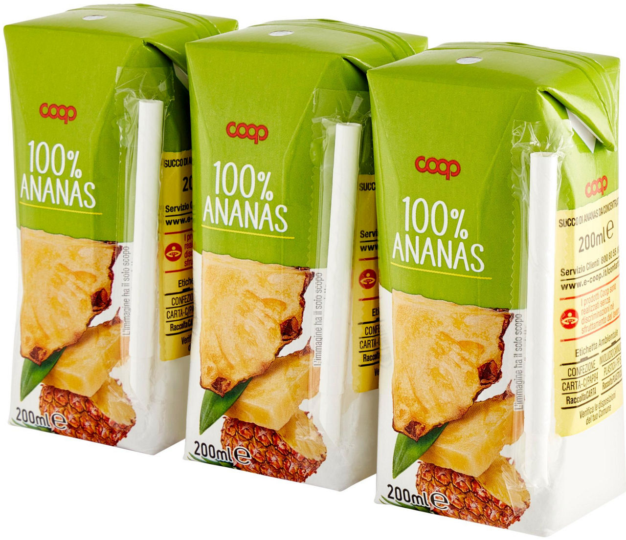 SUCCO 100% ANANAS COOP CLUSTER ML.200 X 3 - 6