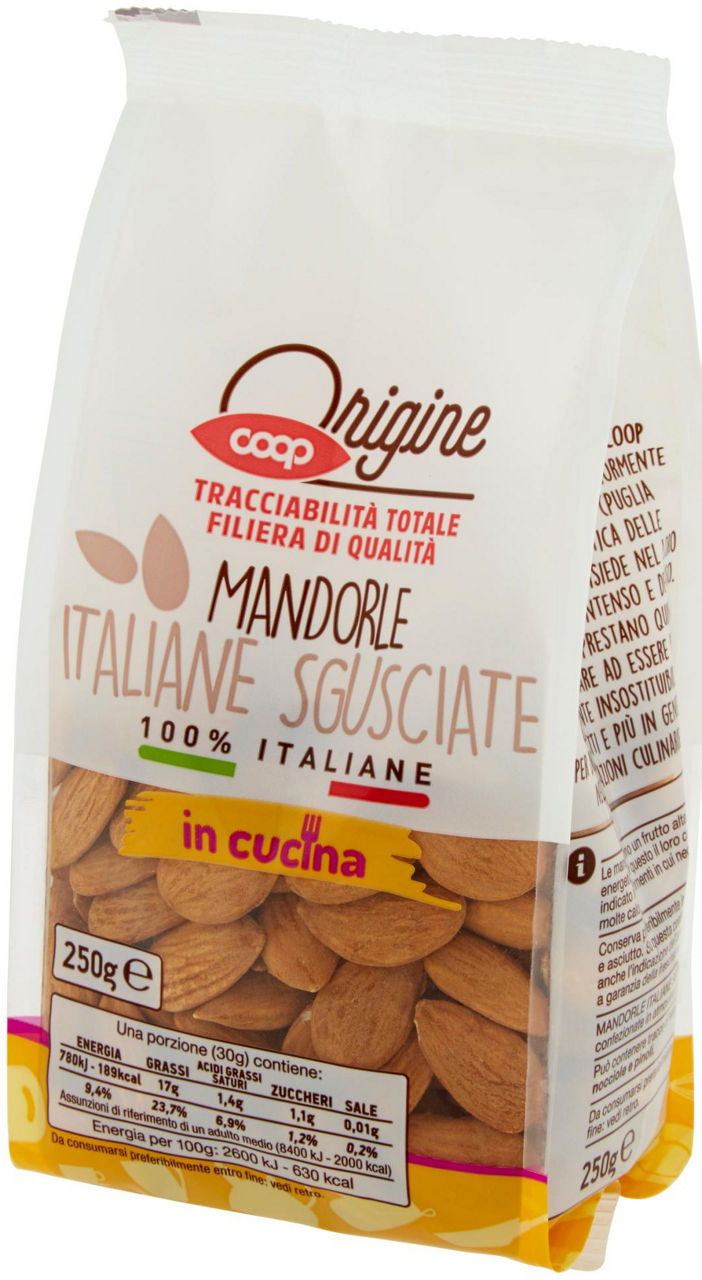 Mandorle Italiane Sgusciate 100% Italiane 250 g Origine - 6
