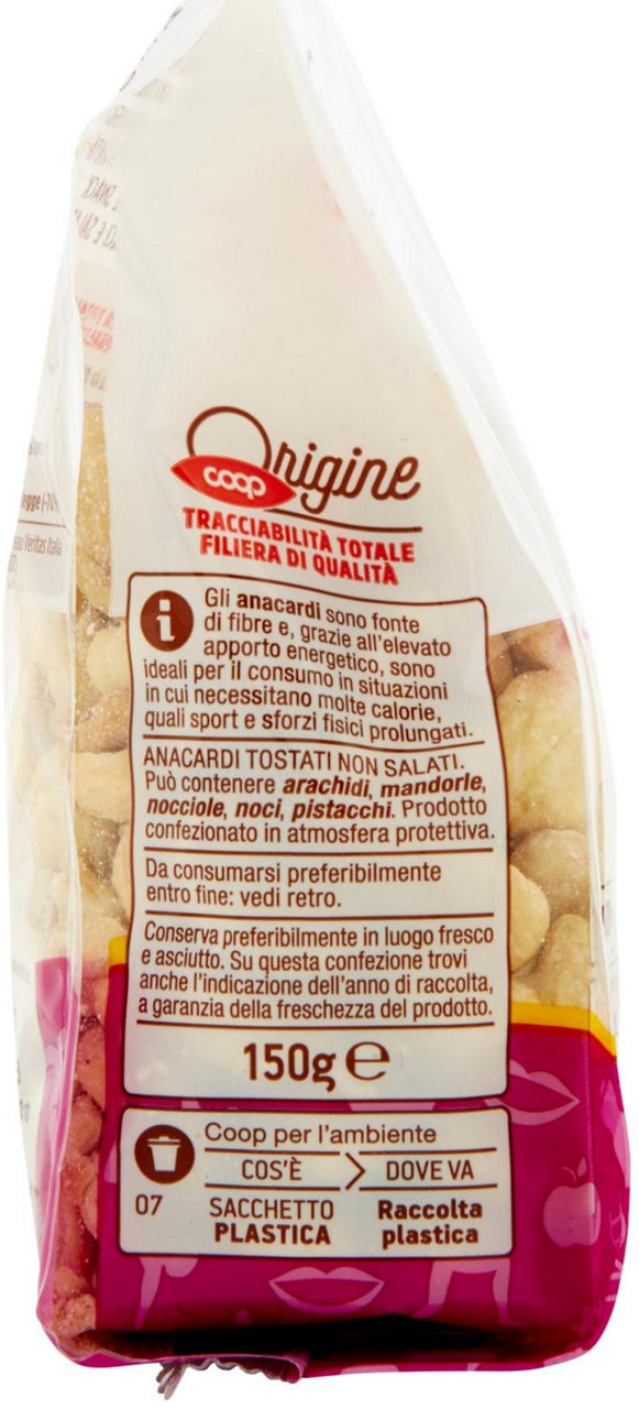 Anacardi Tostati Non Salati Origine 150 g - 1
