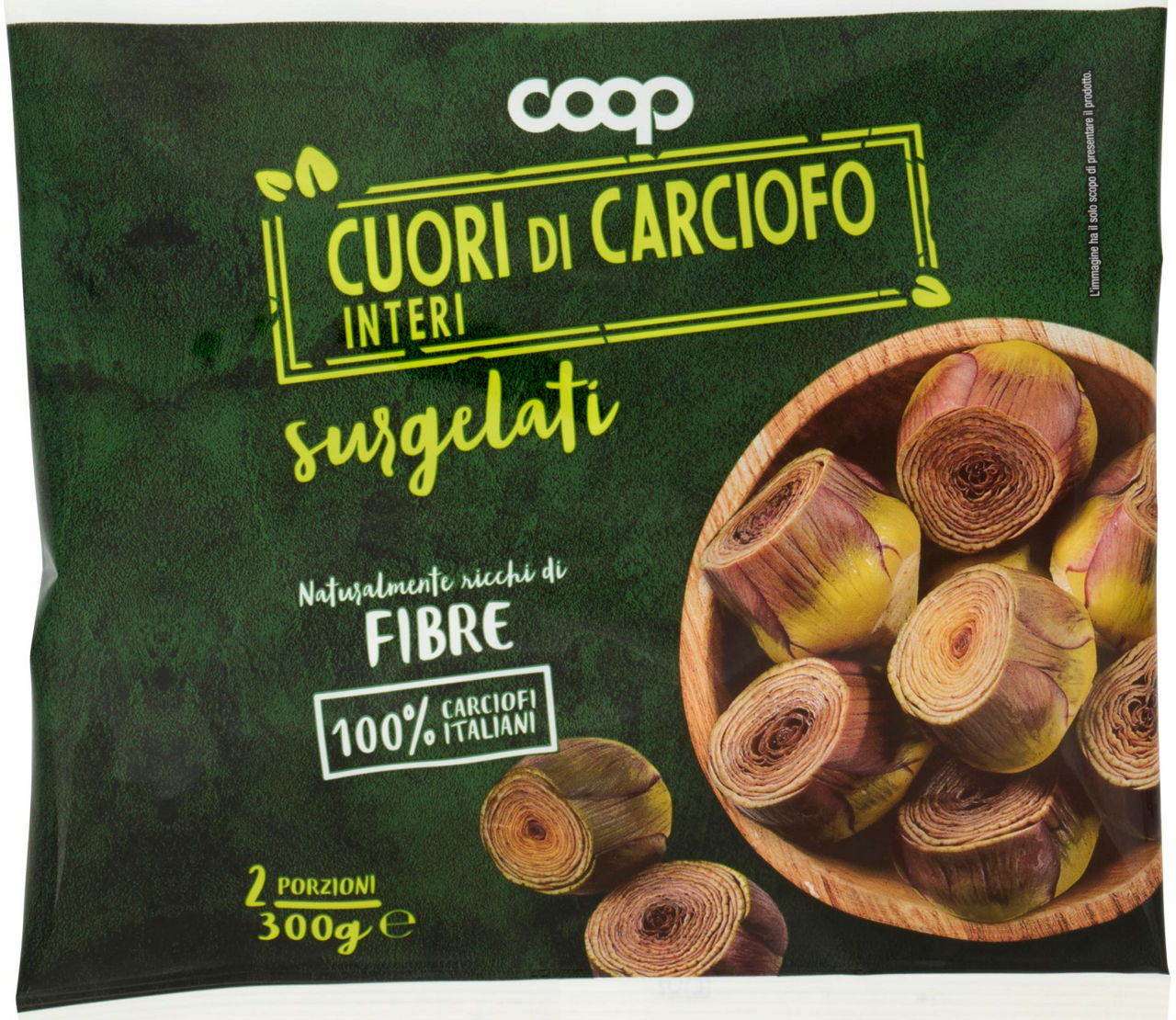 Cuori di carciofi interi surgelati 300 gr