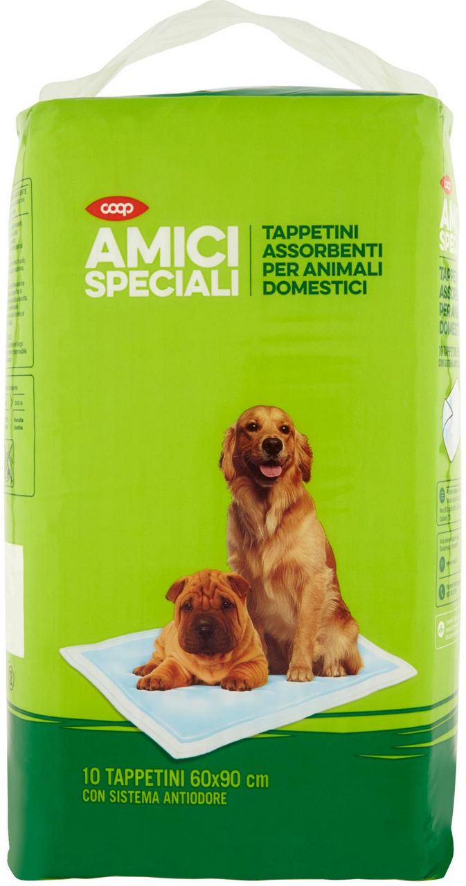 Acc.cane tappetino igienico amici speciali coop multiuso cm 60x90 cello pz 10