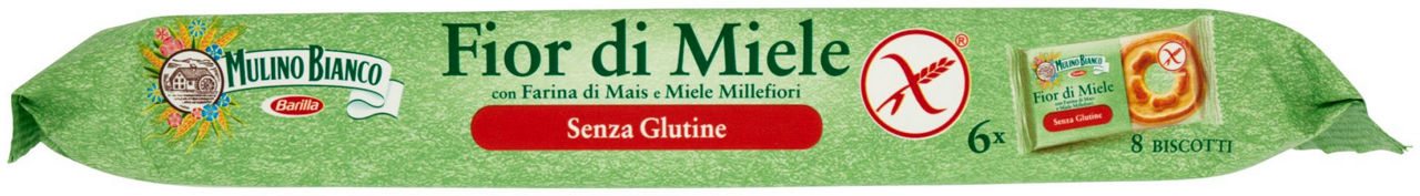 BISCOTTI FROLLINI AL MIELE MILLEFIORI SENZA GLUTINE MULINO BIANCO SACCH. GR.250 - 4
