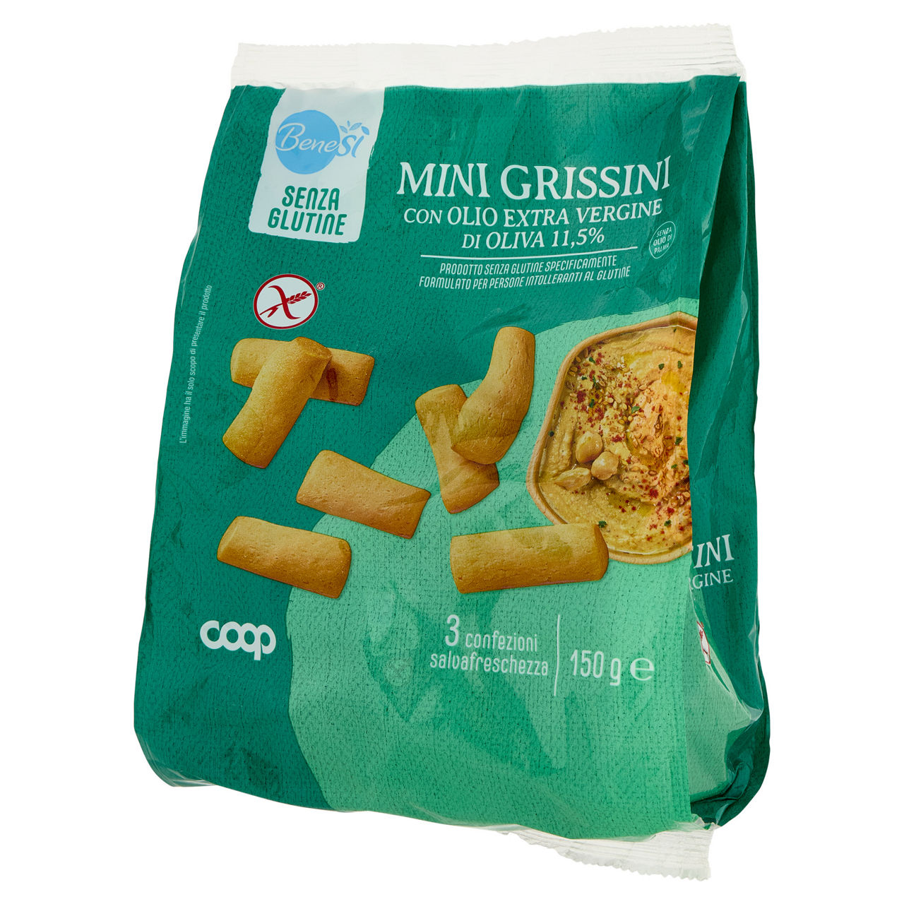 Mini grissini con olio extra vergine di oliva 11,5% senza glutine 150 g - Immagine 61