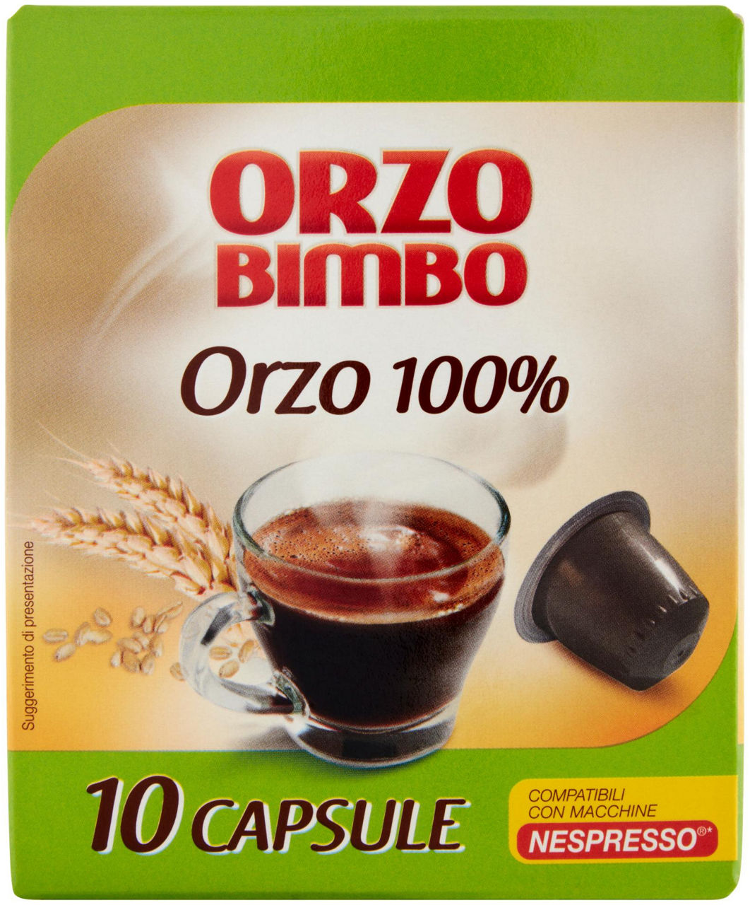 Orzobimbo capsule per macchine nespresso sacchetto pz.10 x gr.2,7