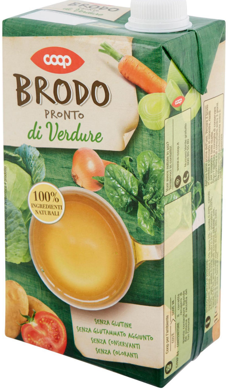 BRODO PRONTO VERDURE COOP BRICK 1L - 6
