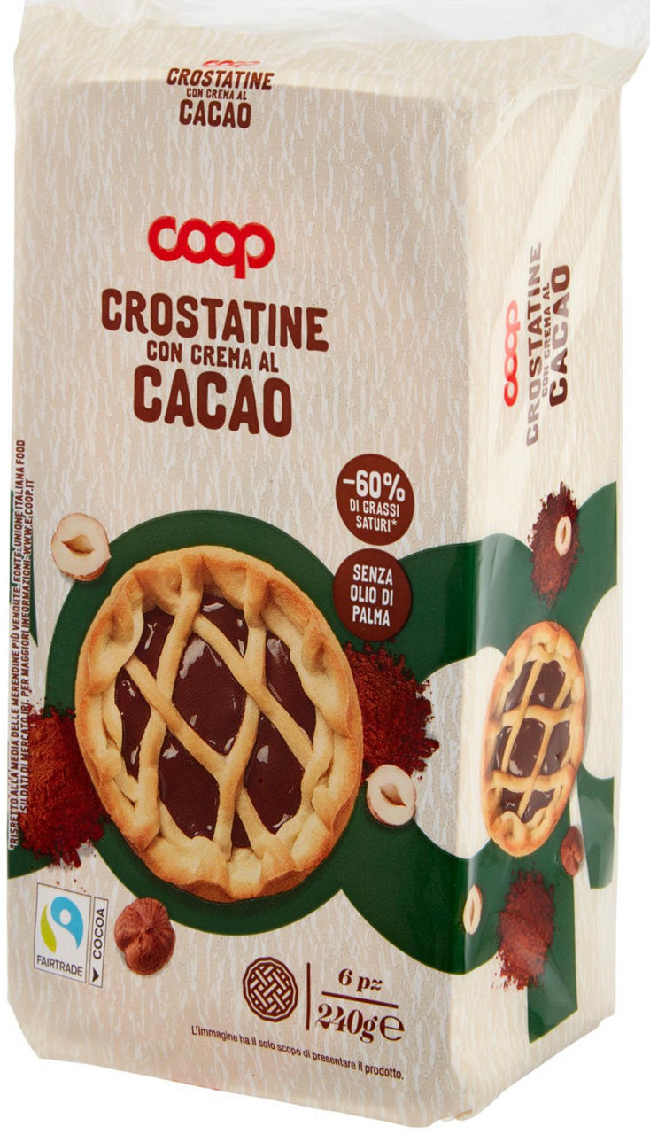 Crostatine con crema al cacao 6 pz 240 g - 6