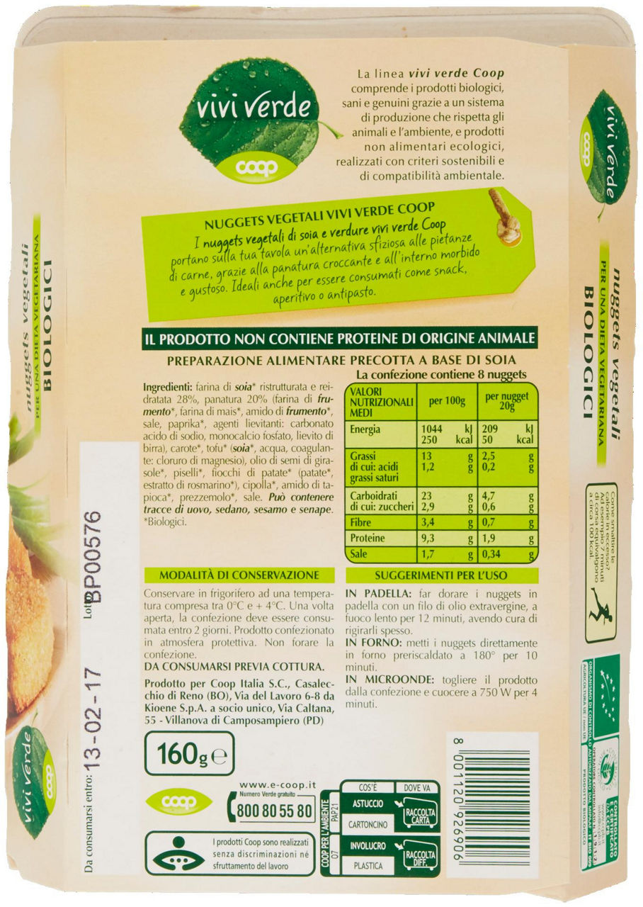nuggets vegetali Biologici Vivi Verde 8 x 20 g - 2