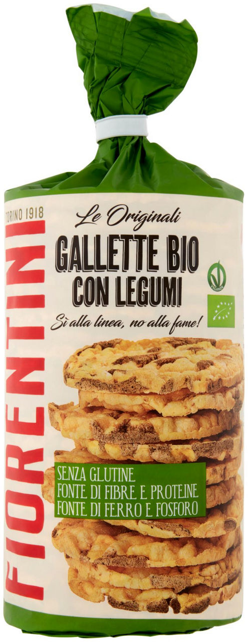 Gallette di mais con legumi senza glutine bio 120 gr - Immagine 01