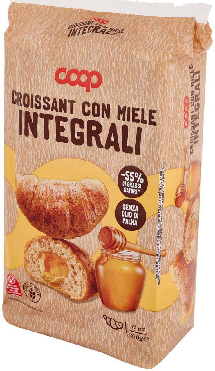 Croissant integrali al miele 6 pz 300 g - 6