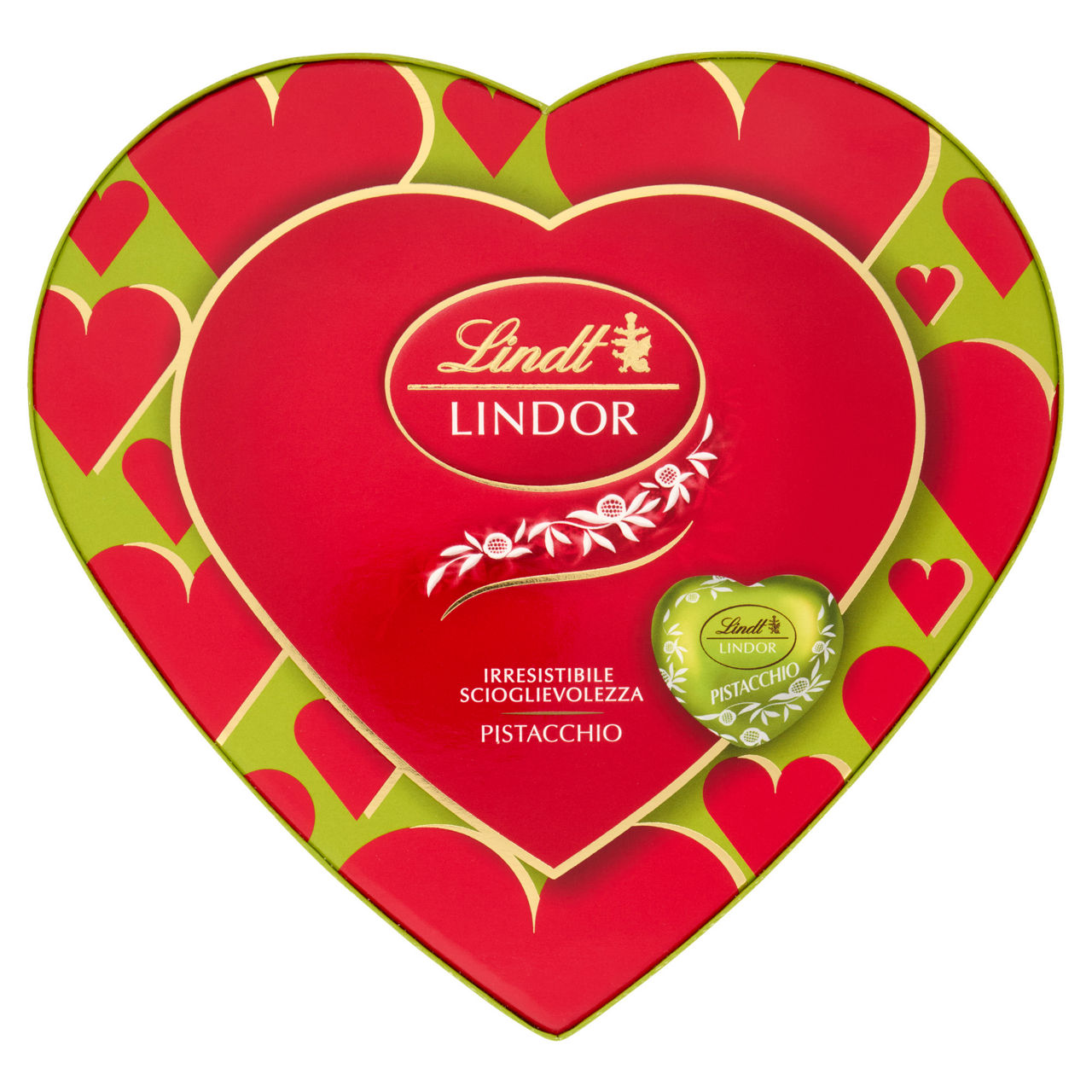 Scatola a cuore con cioccolatini al pistacchio  82 gr