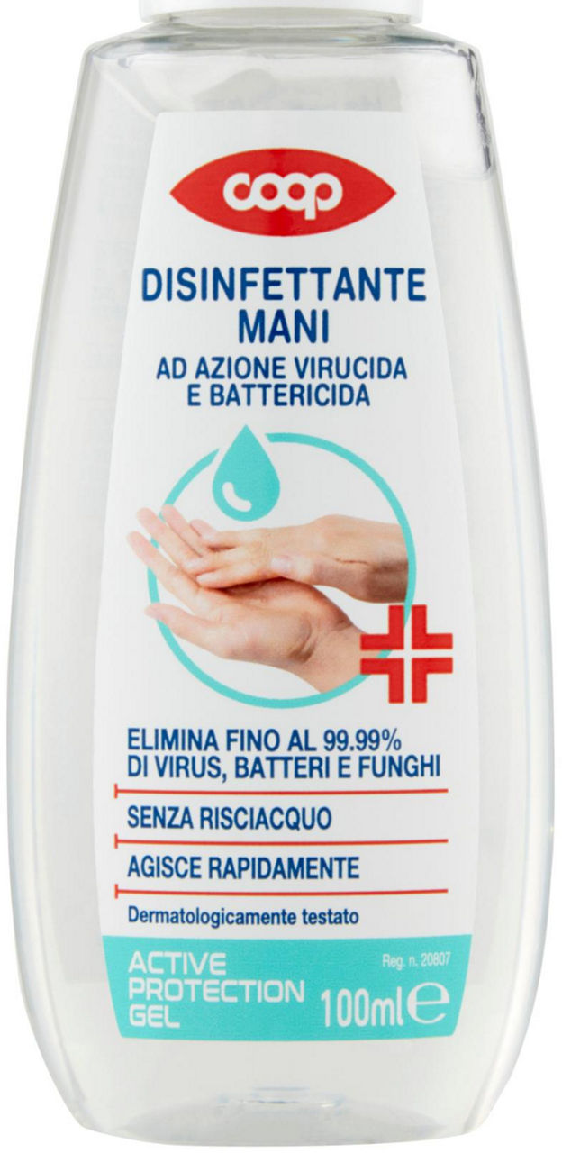Disinfettante mani gel coop active protection pmc ml 100