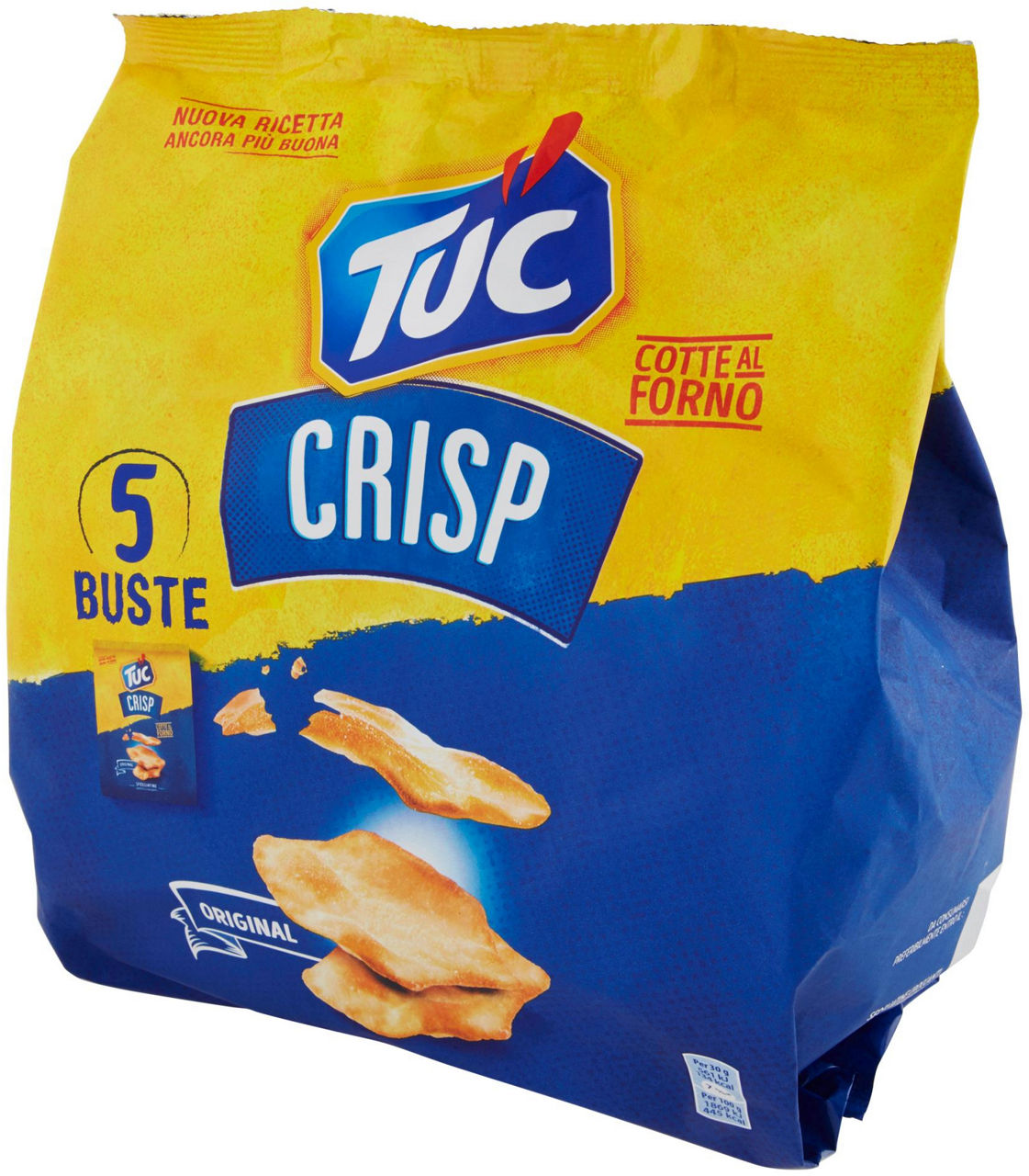 Tuc Crisp Sfogliatine Croccanti  Original Multipack cotte al forno - 5 x 30 g - 6