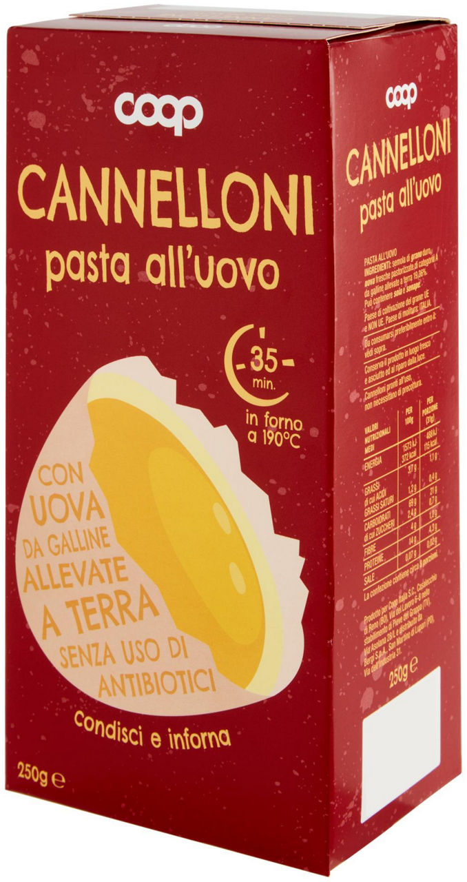 Cannelloni pasta all'uovo 250 g - 6
