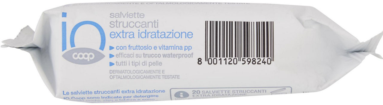 SALVIETTE STRUCCANTI  EXTRA IDRATAZIONE IO COOP PZ.20 - Immagine 51