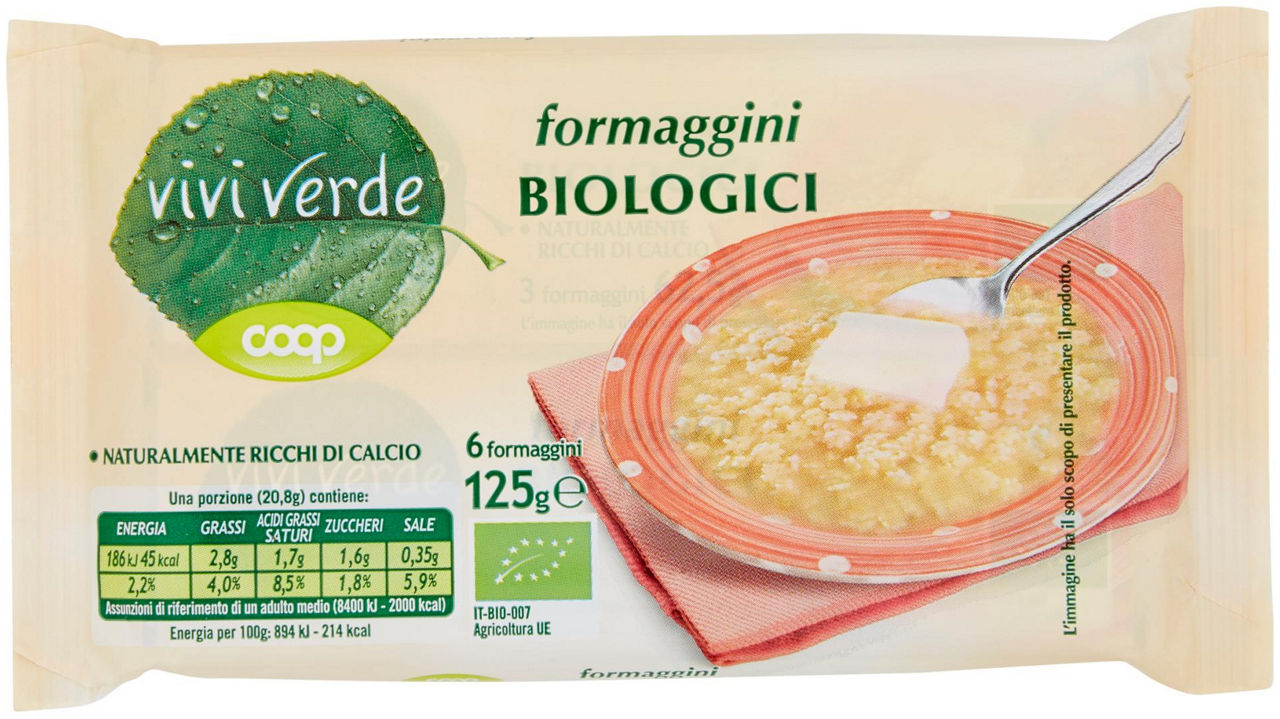 formaggini Biologici Vivi Verde 6 x 20,8 g - 0