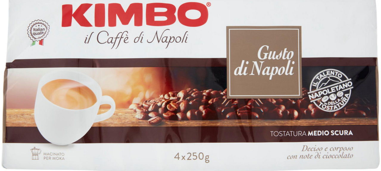 CAFFE' KIMBO GUSTO DI NAPOLI G 250X4PZ BUSTA KG 1 - 0