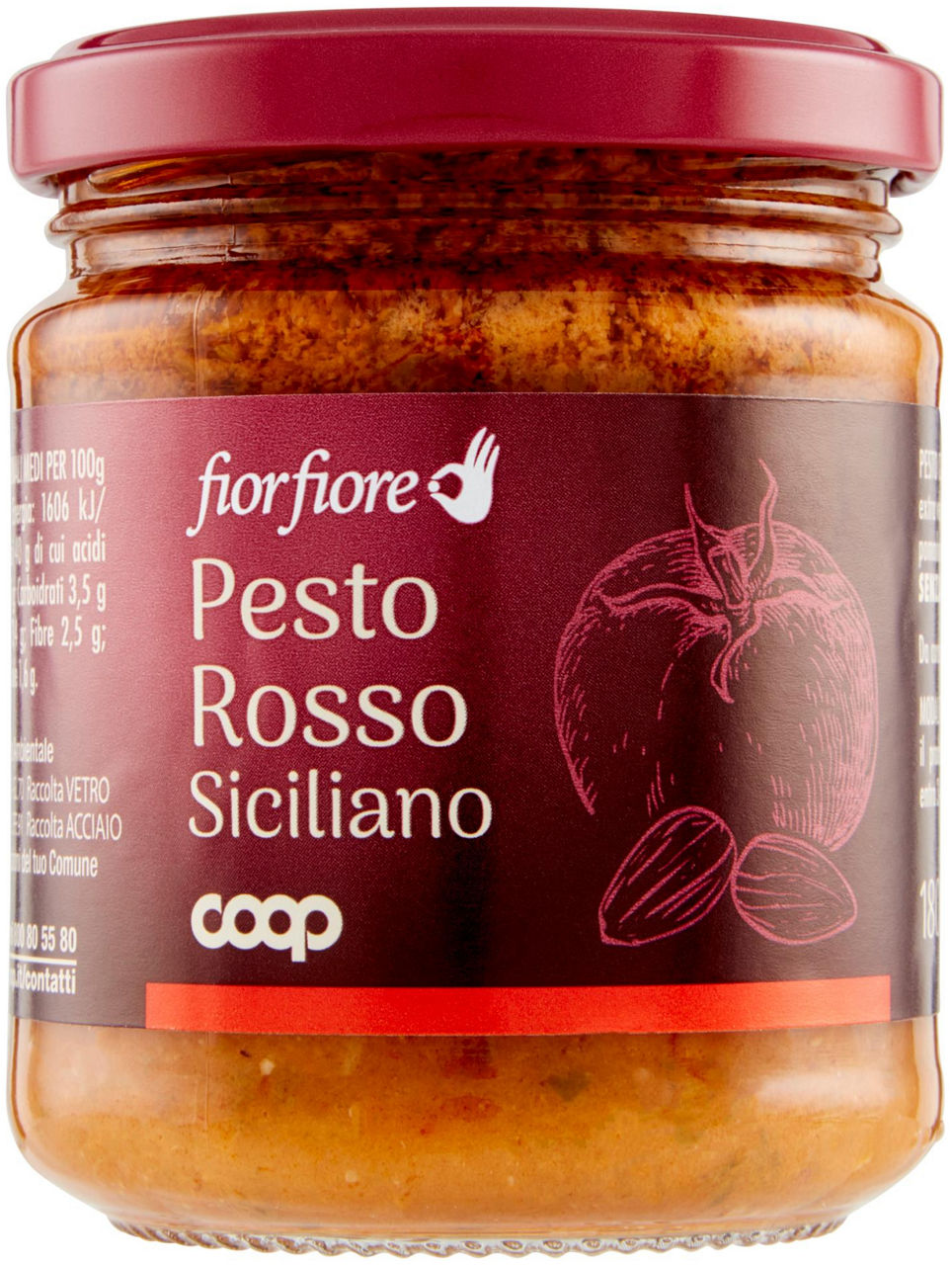 Pesto rosso siciliano fior fiore coop v.v.180g