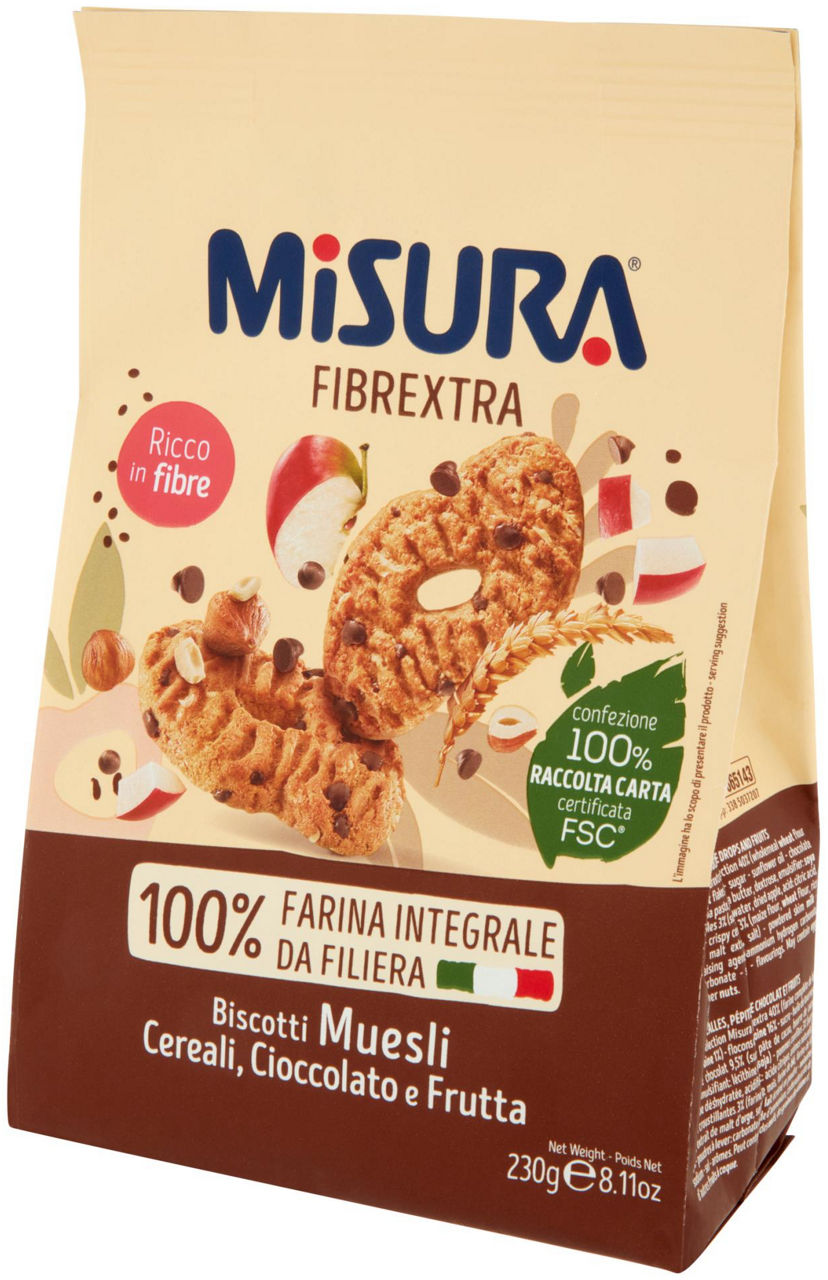 Biscotti Muesli Cereali Cioccolato e Frutta 230 gr - Immagine 61