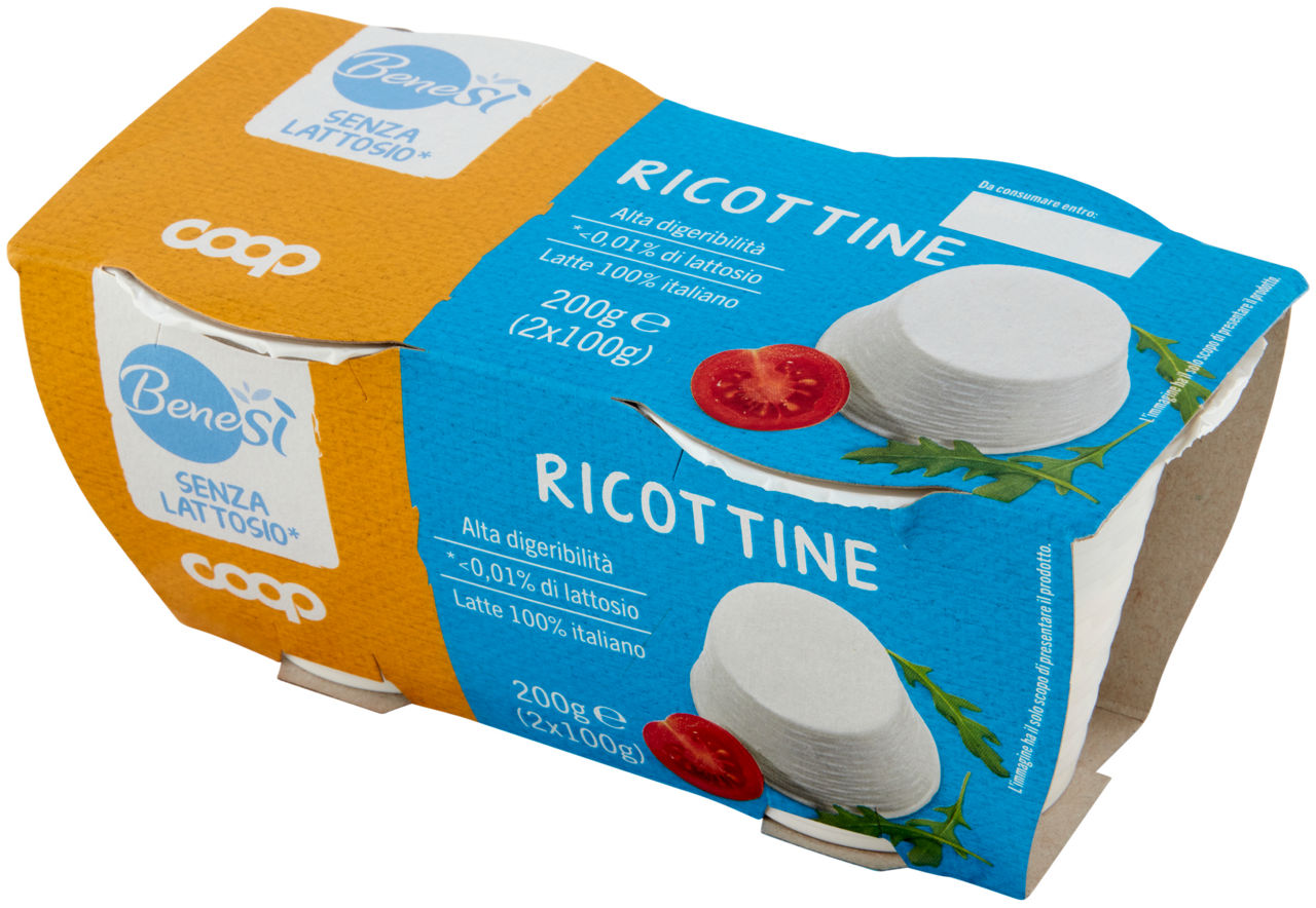 RICOTTINE SENZA LATTOSIO BENESI' COOP G 100X2 - Immagine 61