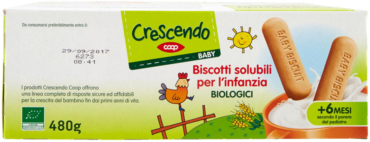 Baby Biscotti solubili per l'infanzia Biologici 480 g - 4