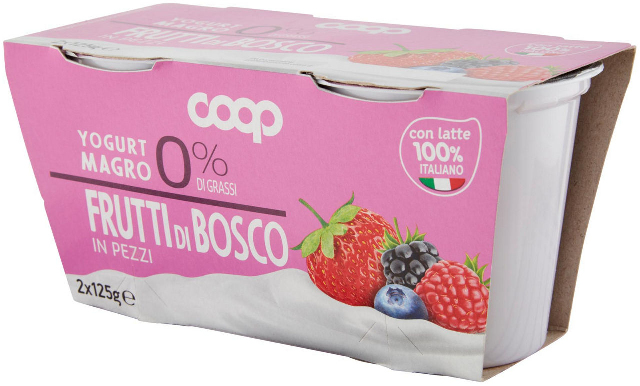 YOGURT MAGRO COOP 0% FRUTTI DI BOSCO 2X125 G - 6
