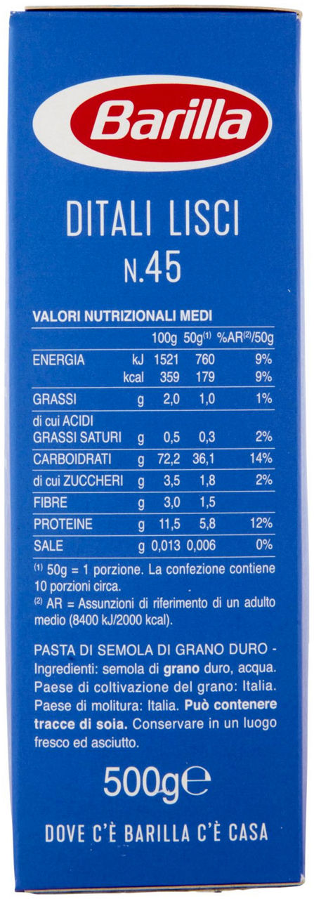 Ditali lisci n.45 500g - Immagine 11