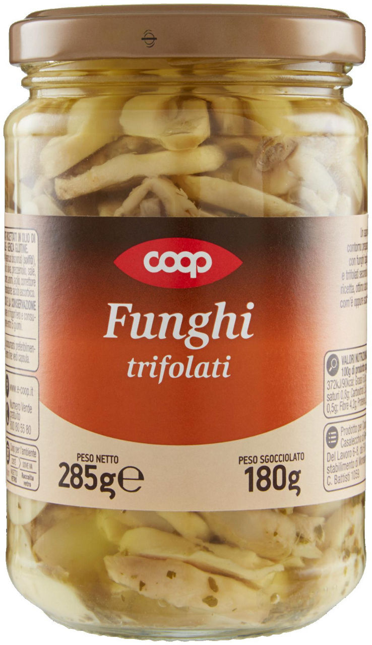 FUNGHI COOP TRIFOLATI OLIO GIRASOLE V.V.GR.285 - 0