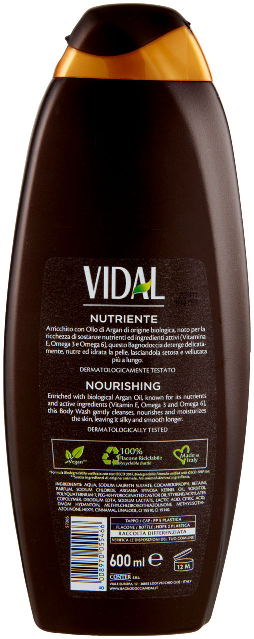 BAGNOSCHIUMA VIDAL OLIO ARGAN ML 600 - Immagine 21