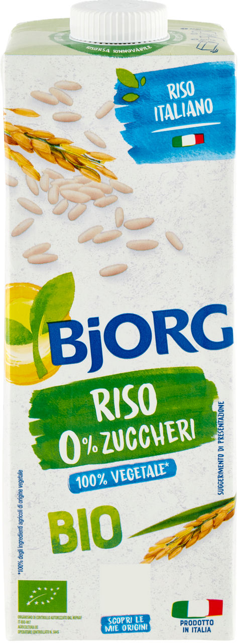 Bevanda vegetale zero zuccheri riso bjorg l1